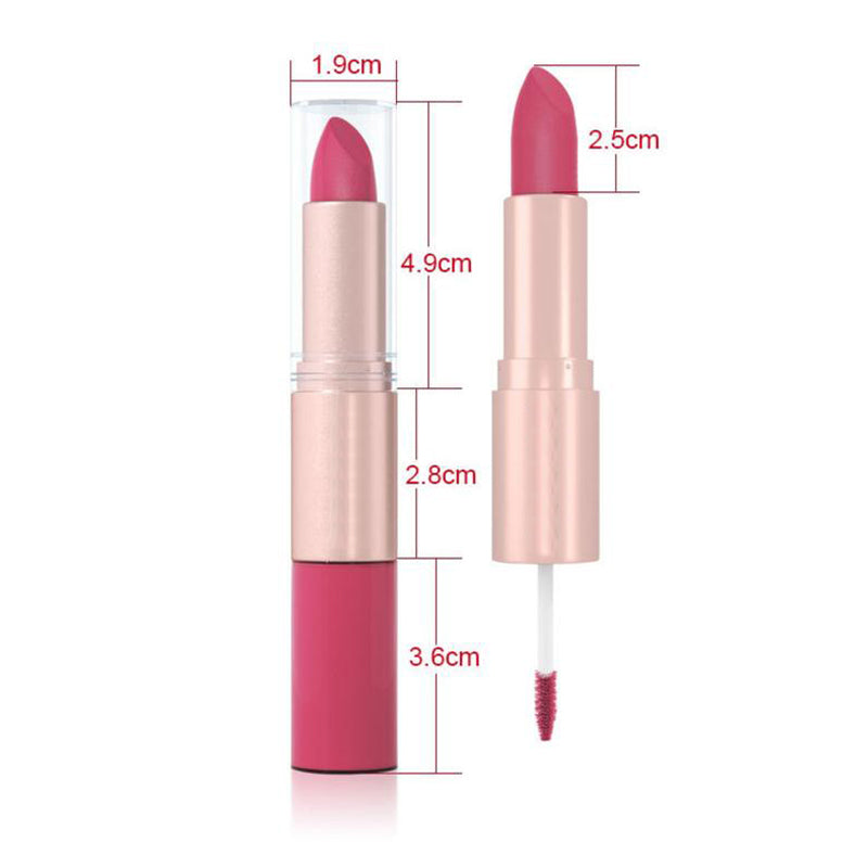 2 In 1 Lipstick Lip Glossy Set