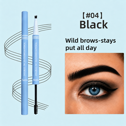 Skavix Waterproof 2-in-1 Micro-Fork Eyebrow Pen & Tinted Gel