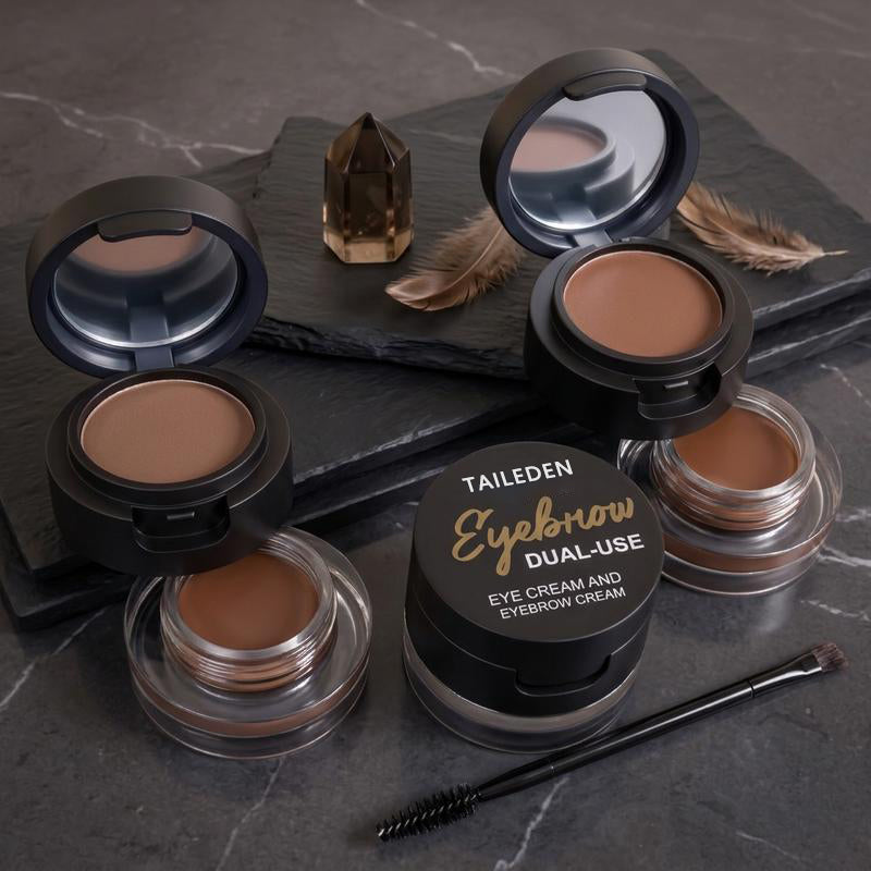 Dual-Layer Eyebrow Powder & Gel Set with Brush