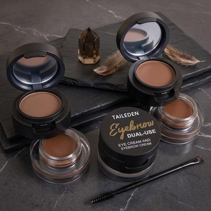 Dual-Layer Eyebrow Powder & Gel Set with Brush