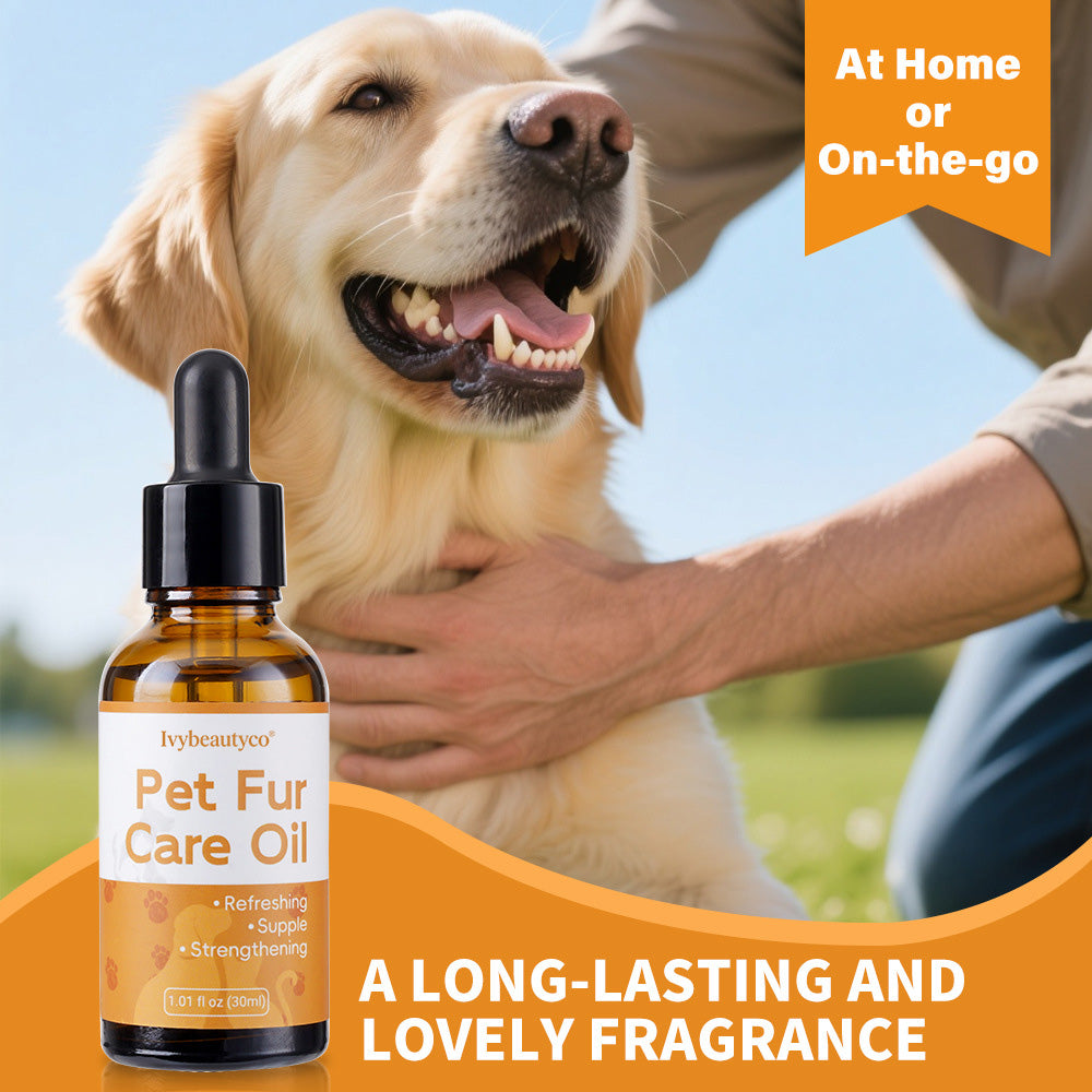 Ivybeautyco No-Rinse Pet Spray Brush with Hair Care Essential Oil