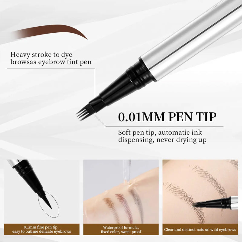 Original 4D Brush Tip Waterproof Microblading Eyebrow Pen