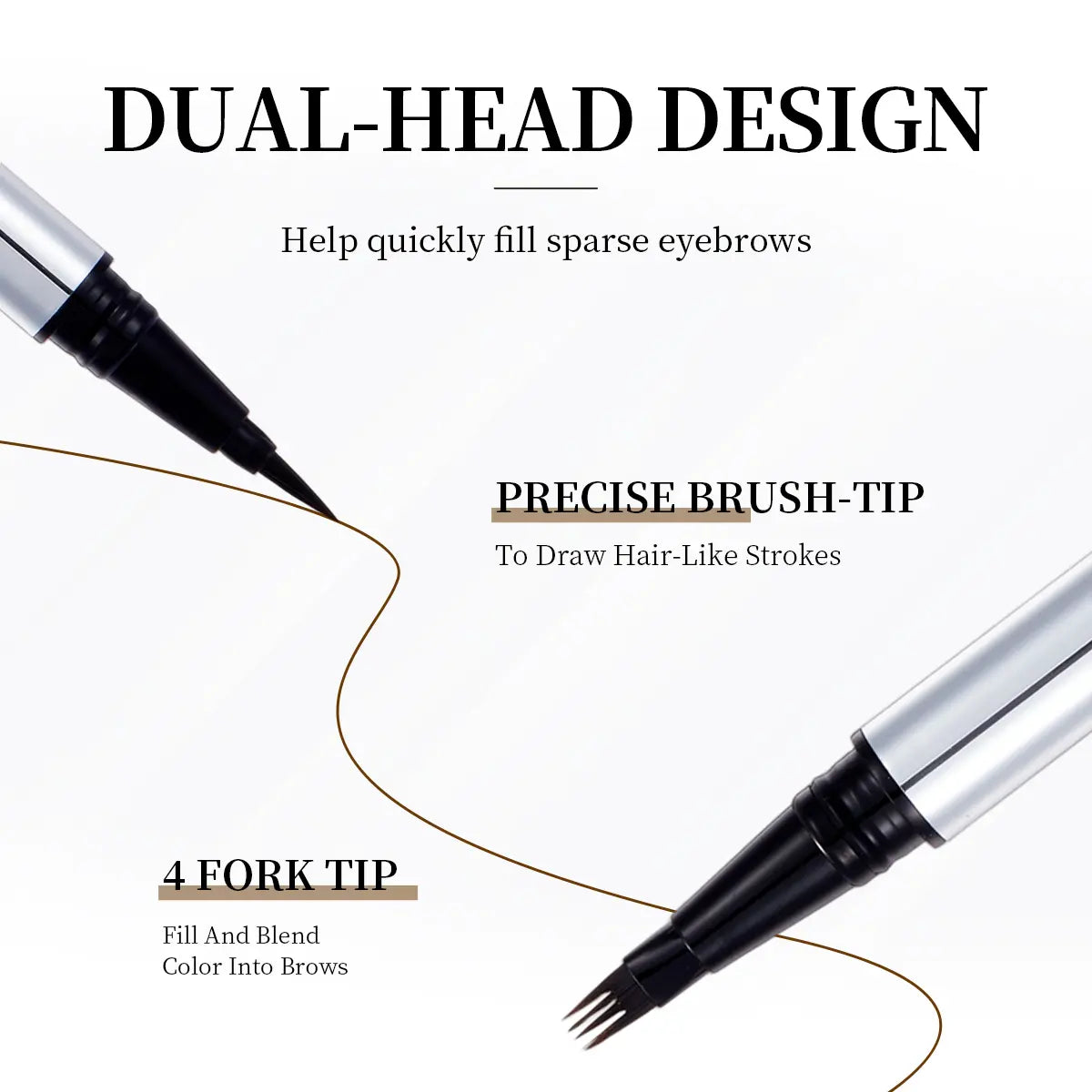 Original 4D Brush Tip Waterproof Microblading Eyebrow Pen