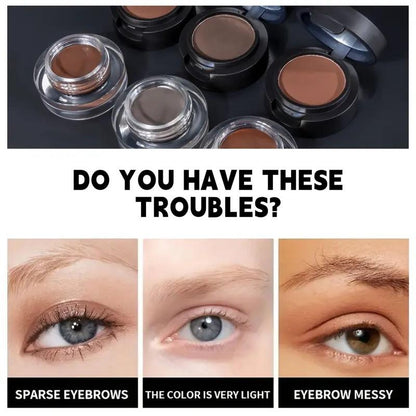 Dual-Layer Eyebrow Powder & Gel Set with Brush