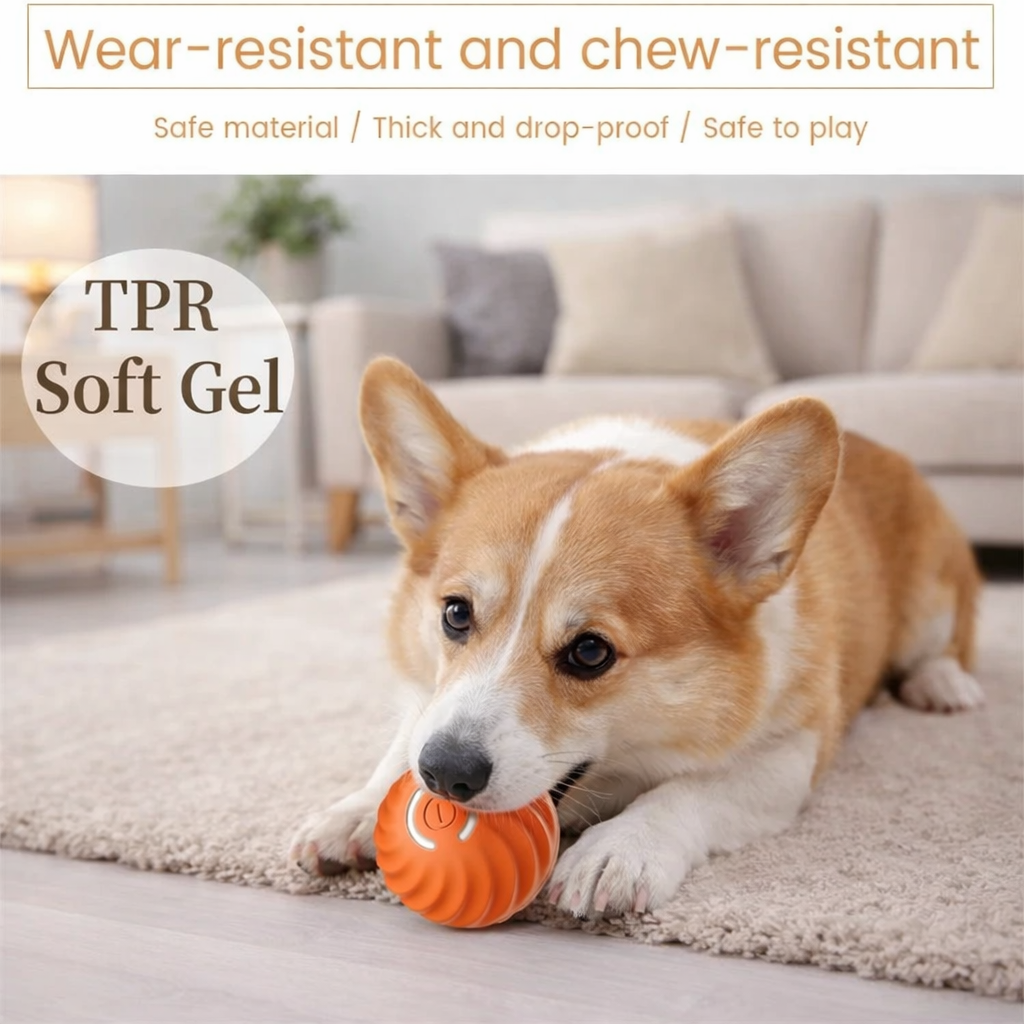 Automatic Bouncing Dog Ball - Fun & Active Play for Puppies