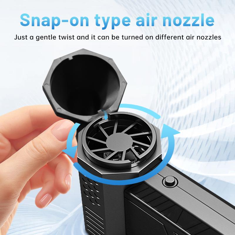 Portable Mini Turbo Fan, High Speed Handheld Rechargeable Fan