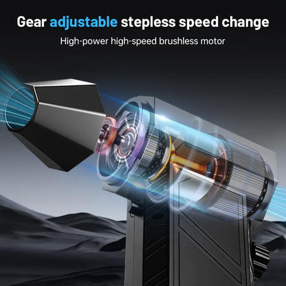 Portable Mini Turbo Fan, High Speed Handheld Rechargeable Fan