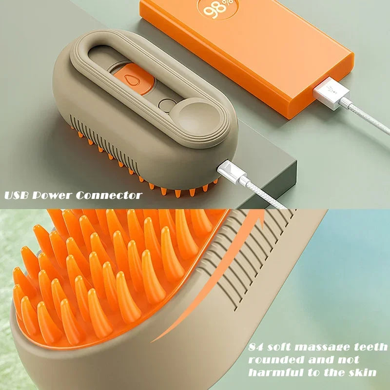 Ivybeautyco No-Rinse Pet Spray Brush with Hair Care Essential Oil