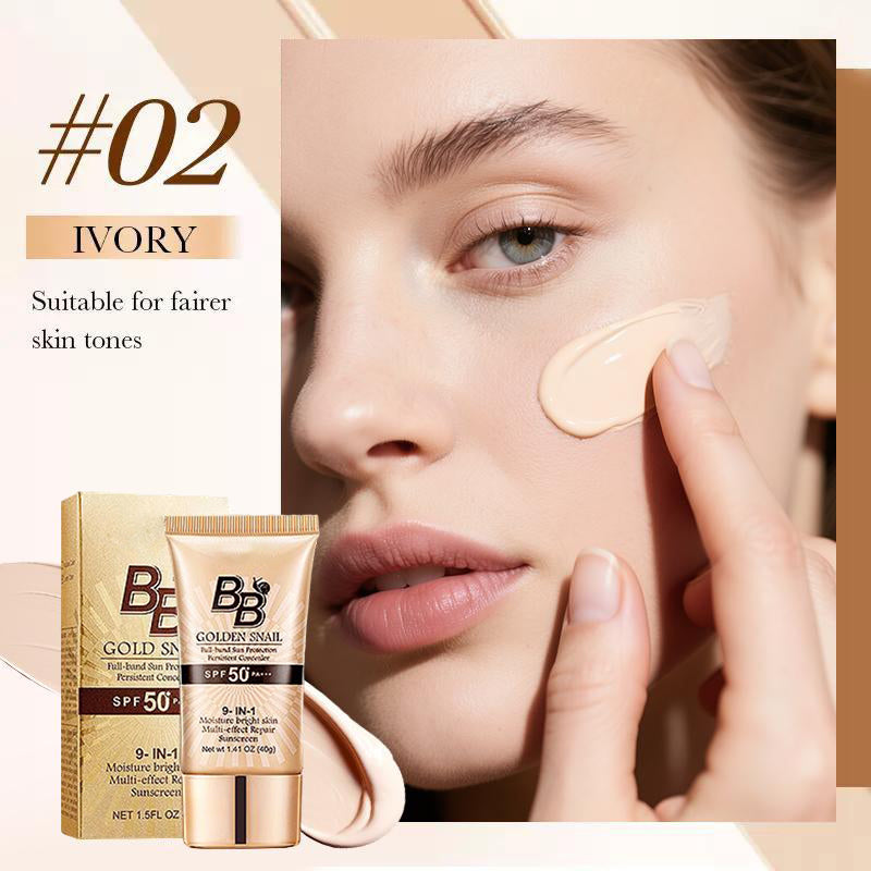 High-coverage waterproof snail BB cream