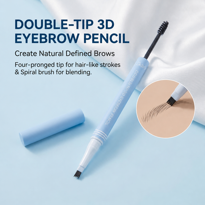 Skavix Waterproof 2-in-1 Micro-Fork Eyebrow Pen & Tinted Gel