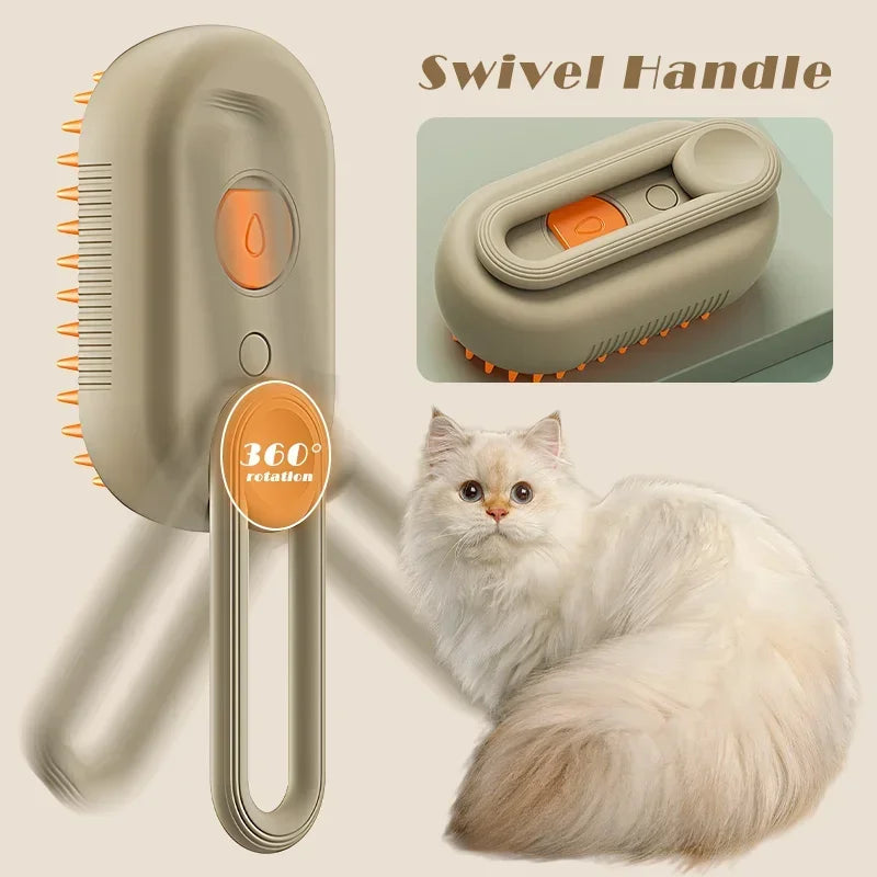 Ivybeautyco No-Rinse Pet Spray Brush with Hair Care Essential Oil